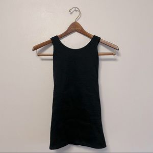 Onzie Athletic Tank Top Black with Built in Bra